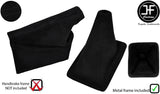 BLACK STITCH LUXE SUEDE GAITER SET+METAL FRAME FITS TOYOTA JZX 100 CHASER 96-00