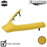 YELLOW LEATHER STEERING WHEEL LOWER TRIM COVER+FRAME FOR PORSCHE 911 997 987
