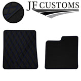 BLUE DIAMOND STITCH VINYL 4X TAILORED FLOOR CARPETS FOR FORD CONSUL MK2 JF1