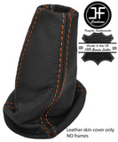 ORANGE STITCH TOP GRAIN REAL LEATHER GEAR GAITER FOR LOTUS ELISE EXIGE S2 04-06