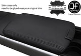 BLACK STITCH CARBON FIBER VINYL FRONT ARMREST COVER FITS MAZDA RX8 2003-2012
