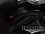 TRI STITCH ITALIAN LEATHER 2X CAR KEY HOLDER PROTECTOR FITS BMW E90 E91 E92 E93