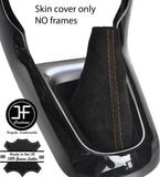 BROWN STITCH REAL SUEDE MANUAL GEAR GAITER FITS CITROEN C3 DS3 2010-2015