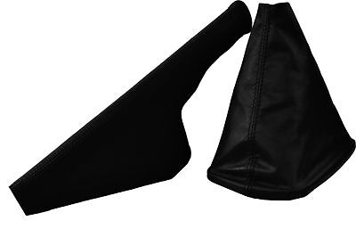 FITS AUDI A3/S3  GEAR&HANDBRAKE GAITER  BLACK LEATHER CUSTOM NEW MADE IN UK