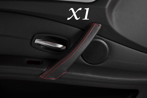 RED STITCH FITS  BMW E60 E61 07-11 FACELIFT 1X PASSENGER DOOR HANDLE COVER