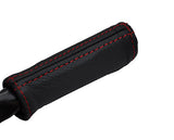 red stitching FITS FIAT SEICENTO 98-04 HANDBRAKE HANDLE LEATHER COVER ONLY