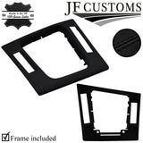 BLACK STITCH GEAR SURROUND COVER+FRAME FOR BMW E46 99-05 CONVERTIBLE JF2