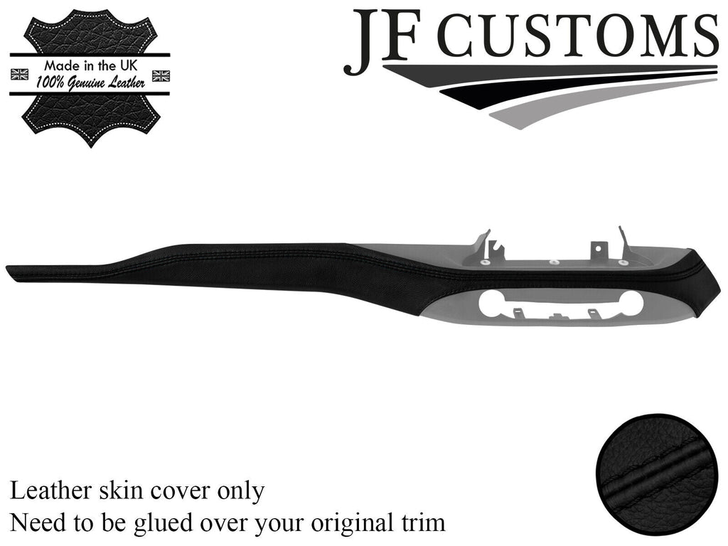 BLACK STITCH ITALIAN LEATHER DASHBOARD TRIM COVER FOR FORD FOCUS MK4 18-20