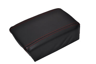 FITS NISSAN NAVARA 00-05 LEATHER ARMREST COVER red CUSTOM NEW MADE IN UK