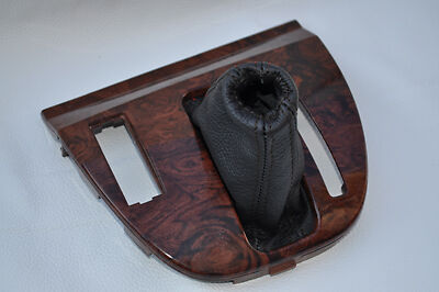 black stitch FITS  VOLVO V90 S90 960 940 LEATHER GEAR GAITER SHIFT BOOT