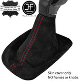 RED STITCH REAL SUEDE MANUAL GEAR GAITER FITS CITROEN C3 MK3 2016-2019