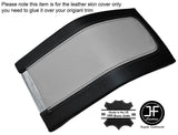BLACK & GREY LEATHER ARMREST COVER FITS FORD MUSTANG 2010-2014 CUSTOM NEW