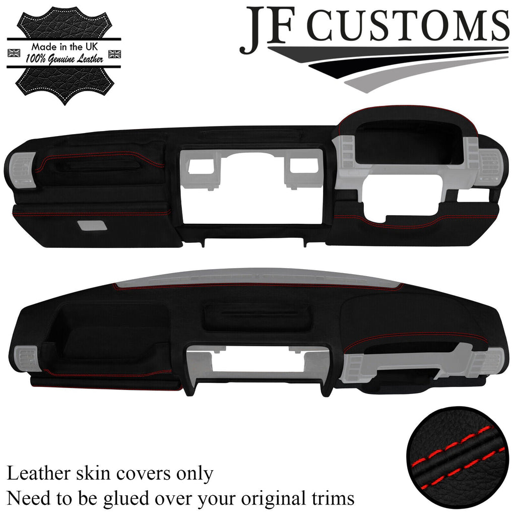RED STITCH LEATHER DASH DASHBOARD COVER FOR LAND ROVER DISCOVERY MK1 94-98