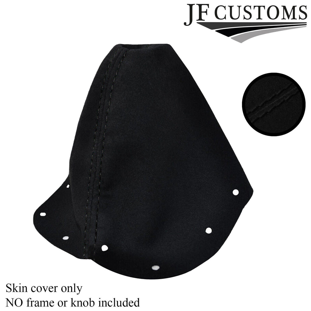 BLACK STITCH FITS NISSAN 300ZX 1989-2000 COUPE PU SUEDE GEAR GAITER CUSTOM NEW