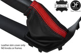 BLACK & RED STRIPE REAL LEATHER HANDBRAKE GAITER FOR FORD MONDEO MK4 IV 07-13