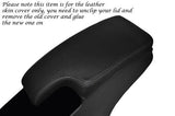 BLACK STITCHING FITS RENAULT MEGANE 2009-2013 LEATHER ARMREST SKIN COVER  ONLY