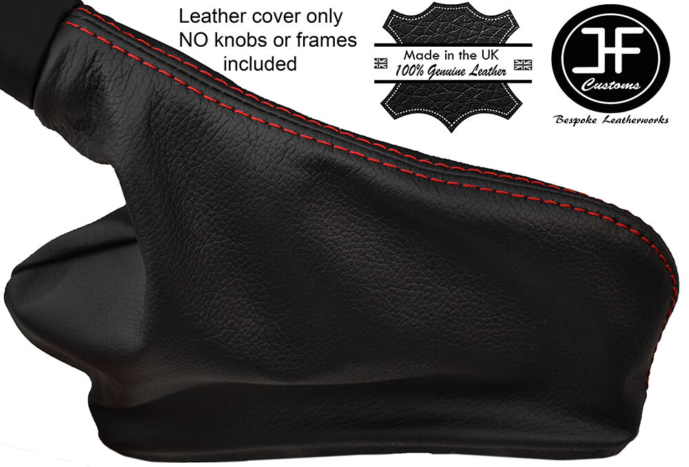 RED STITCH GENUINE LEATHER HANDBRAKE GAITER FOR RENAULT LAGUNA MK3 2007-2014