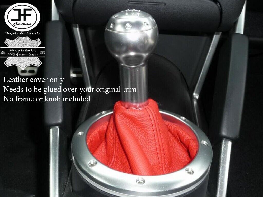 RED LEATHER FOR AUDI TT MK1 COUPE ROADSTER 98-06 GEAR GAITER SHIFT BOOT COVER