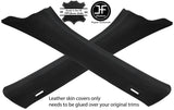 BLACK STITCH 2X A PILLAR LEATHER COVERS FITS MERCEDES GL CLASS X166 2012-2018