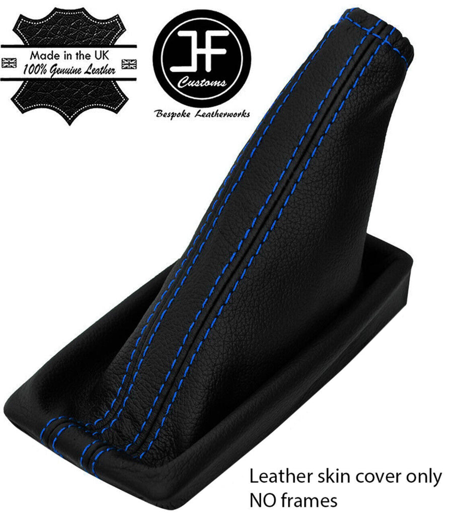 BLUE STITCH LEATHER HANDBRAKE GAITER FOR VAUXHALL OPEL TIGRA B TWINTOP 04-2009