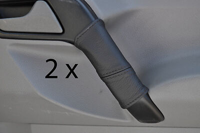 black stitch FITS MERCEDES SPRINTER & VW CRAFTER 06-12 2X DOOR HANDLE COVERS