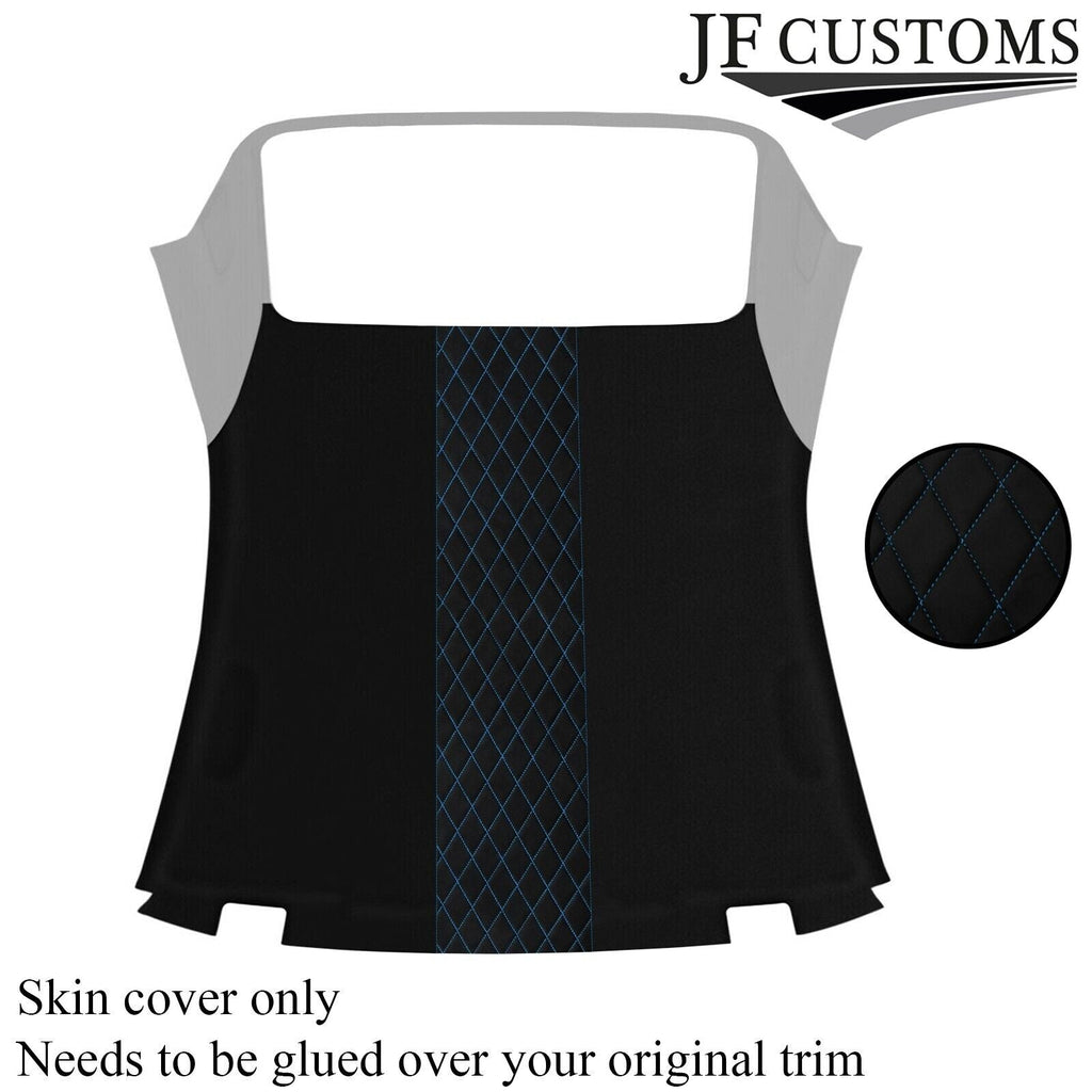 DSG2 L BLUE STITCH LUXE SUEDE HARDTOP HEADLINER COVER FOR BMW E46 CONVERTIBLE