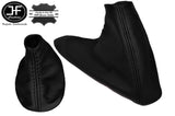 BLACK LEATHER FITS BMW E46 SMG 3 SERIES 1999-2005 GEAR HANDBRAKE SET CUSTOM NEW