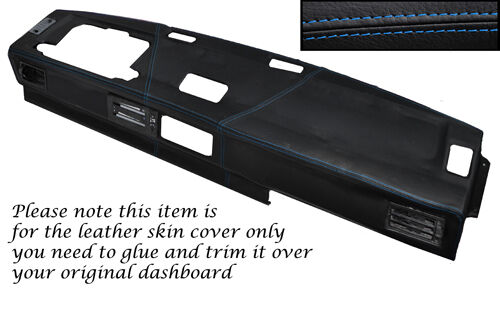 BLUE STITCH FITS VW T25 BUS VAN VANAGON WESTFALIA DASH DASHBOARD LTHR COVER ONLY