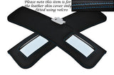 BLUE STITCH FITS ALFA ROMEO GTV COUPE 916 95-05 2X SUN VISORS LEATHER COVER ONLY