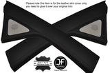BLACK STITCHING 2X A POST PILLAR LEATHER COVERS FITS VW BEETLE 1998-2011