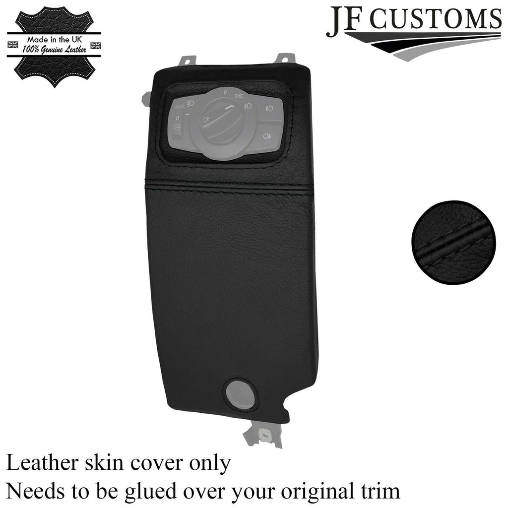 BLACK STITCH HEADLIGHT SWITCH TRIM COVER FOR BMW 1 SERIES E81 E82 E87 E88 07-13