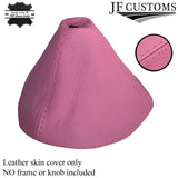 FITS FIAT 500  GEAR GAITER GENUINE PINK  LEATHER 2007+ CUSTOM NEW MADE IN UK