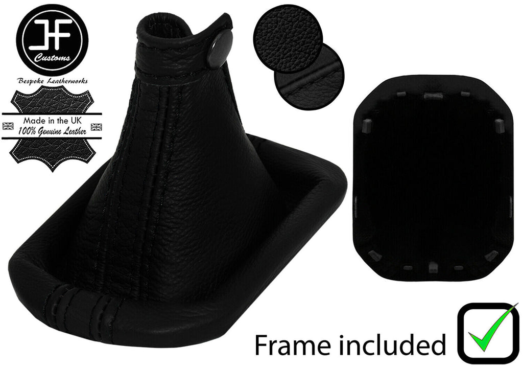 BLACK BLACK STRIPE LEATHER MANUAL GEAR + PLASTIC FRAME FOR JEEP RENEGADE 14-20