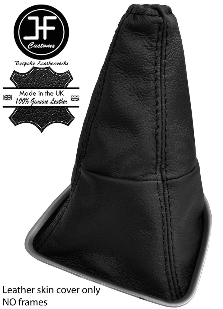 BLACK STITCH TOP GRAIN LEATHER MANUAL GEAR GAITER FITS NISSAN X-TRAIL T31 08-14