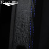 BLUE STITCH LEATHER CENTRE CONSOLE TRIM COVER FOR TOYOTA MR2 MK3 ROADSTER 00-05