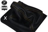 YELLOW STITCH LEATHER GEAR LEVER GAITER FOR VOLKSWAGEN VW GOLF MK2 MK3 83-97