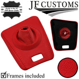 RED  LEATHER SMG AUTOMATIC GEAR  + SURROUND TRIMS FOR BMW E46 99-05 CUSTOM NEW