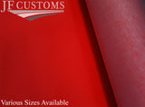 RED AUTOMOTIVE GRADE VINYL 100cm x 100cm QUALITY CRAFTS PREMIUM FABRIC