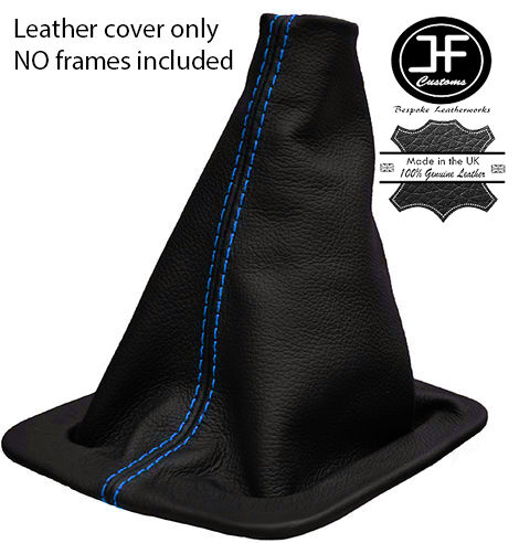 BLUE STITCH LEATHER GEAR GAITER FITS LAND ROVER DISCOVERY 200TDI 300TDI TD5 V8