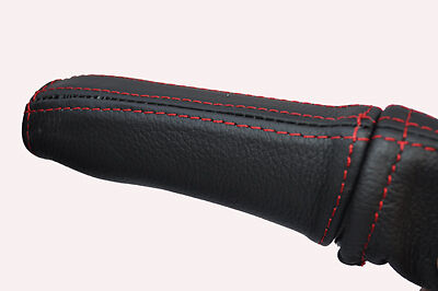 red stitch FITS FORD ESCORT MK6 & RS2000 95-00 LEATHER HANDBRAKE HANDLE COVER