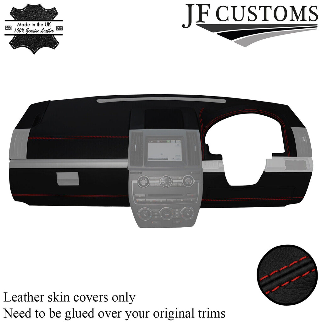 D RED STITCH LEATHER DASH DASHBOARD COVER FOR LAND ROVER FREELANDER 2 LR2 06-11