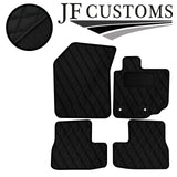 BLACK DIAMOND STITCH VINYL 4X TAILORED FLOOR CARPETS FOR SUZUKI SPLASH 08-14 JF1