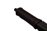 red stitch FITS AUDI 80 90 QUATTRO 87-94 HANDBRAKE HANDLE LEATHER COVER ONLY