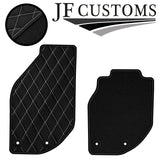 WHITE DIAMOND STITCH VINYL 4X TAILORED FLOOR CARPETS FOR VOLVO C70 95-06 JF1