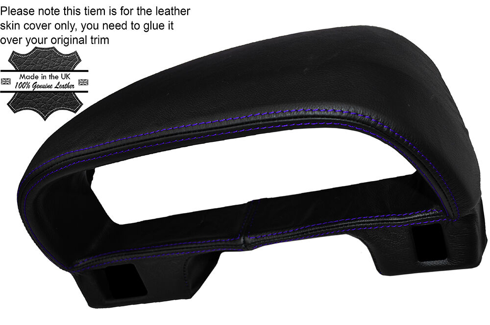 PURPLE STITCH SPEEDO SURROUND TRIM LEATHER COVER FITS HONDA CIVIC EF 1989-1992