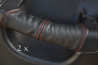 FITS HONDA CRX DEL SOL 2X DOOR HANDEL COVERS red stitch CUSTOM NEW MADE IN UK