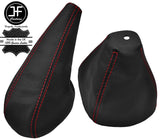 RED STITCH LEATHER GEAR & HANDBRAKE GAITER FOR ALFA ROMEO ALFETTA GTV6 74-86