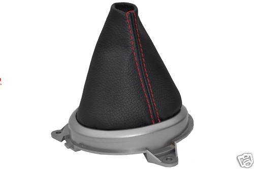 FITS HONDA JAZZ GEAR GAITER SHIFT BOOT RED STITCH 02-08 CUSTOM NEW MADE IN UK