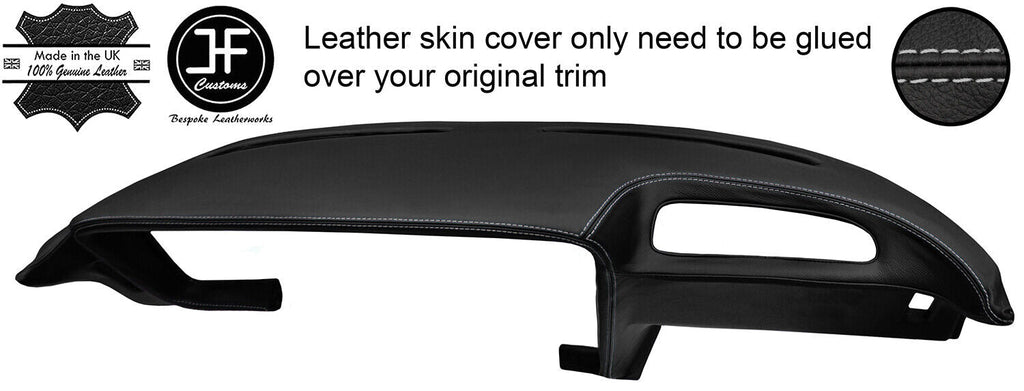 GREY STITCHING DASH DASHBOARD REAL LEATHER COVER FITS OPEL GT CLASSIC 68-73