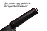 RED STITCH LEATHER HANDBRAKE HANDLE COVER FITS ALFA ROMEO GIULIETTA 10-14